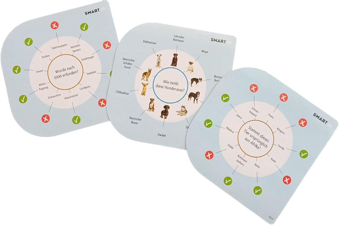 Piatnik PIA07188 Smart 10 Family | Das revolutionäre Alleswisser Brettspiel I besonderen Art Quizspi