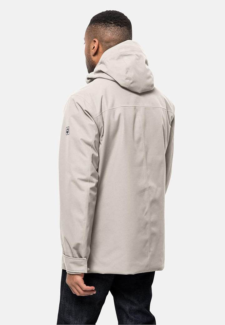 Jack Wolfskin Herren West Coast Jacket Wetterschutzjacke XXL Winter Pearl, XXL Winter Pearl