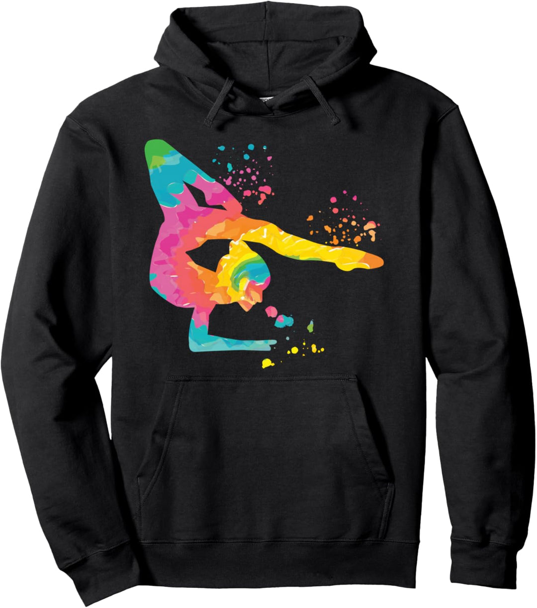 Turnerin mit Boden Mädchen Kinder Rhythmische Gymnastik Pullover Hoodie