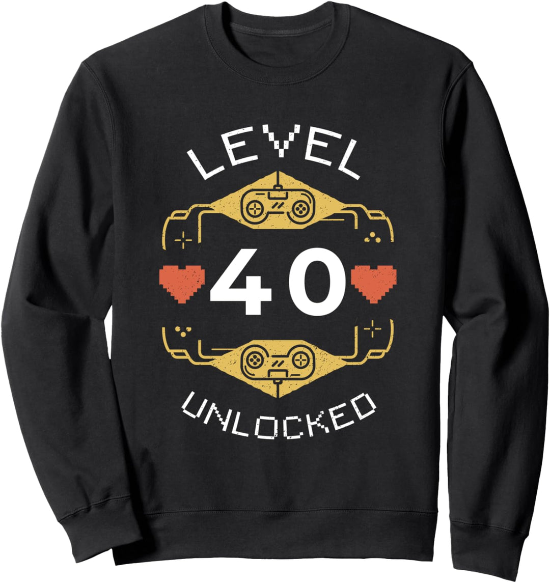 40. Geburtstag Geschenk Mann 40 Jahre Gaming Zocken Spruch Sweatshirt
