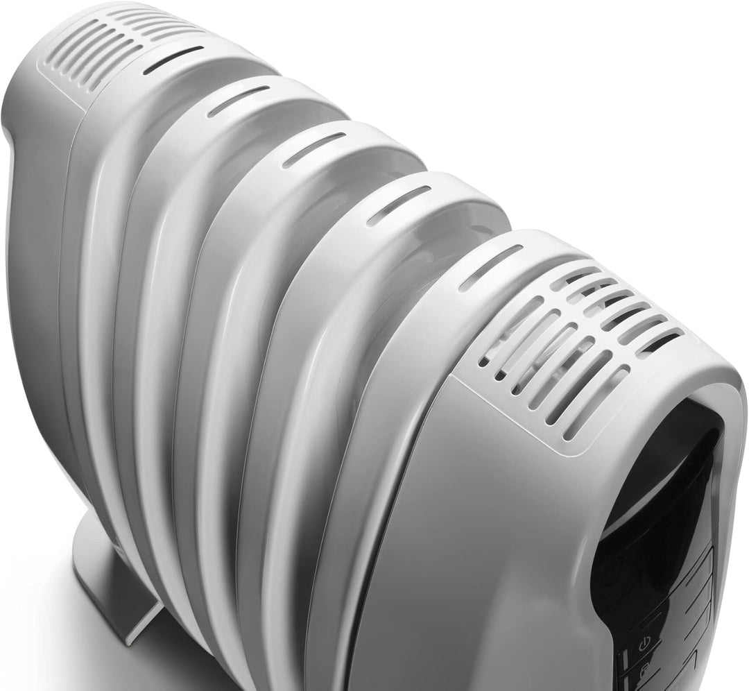 De'Longhi TRNS0808.M Ölradiator, kompakter mobiler Heizkörper Nano, weiss 800W, 800W
