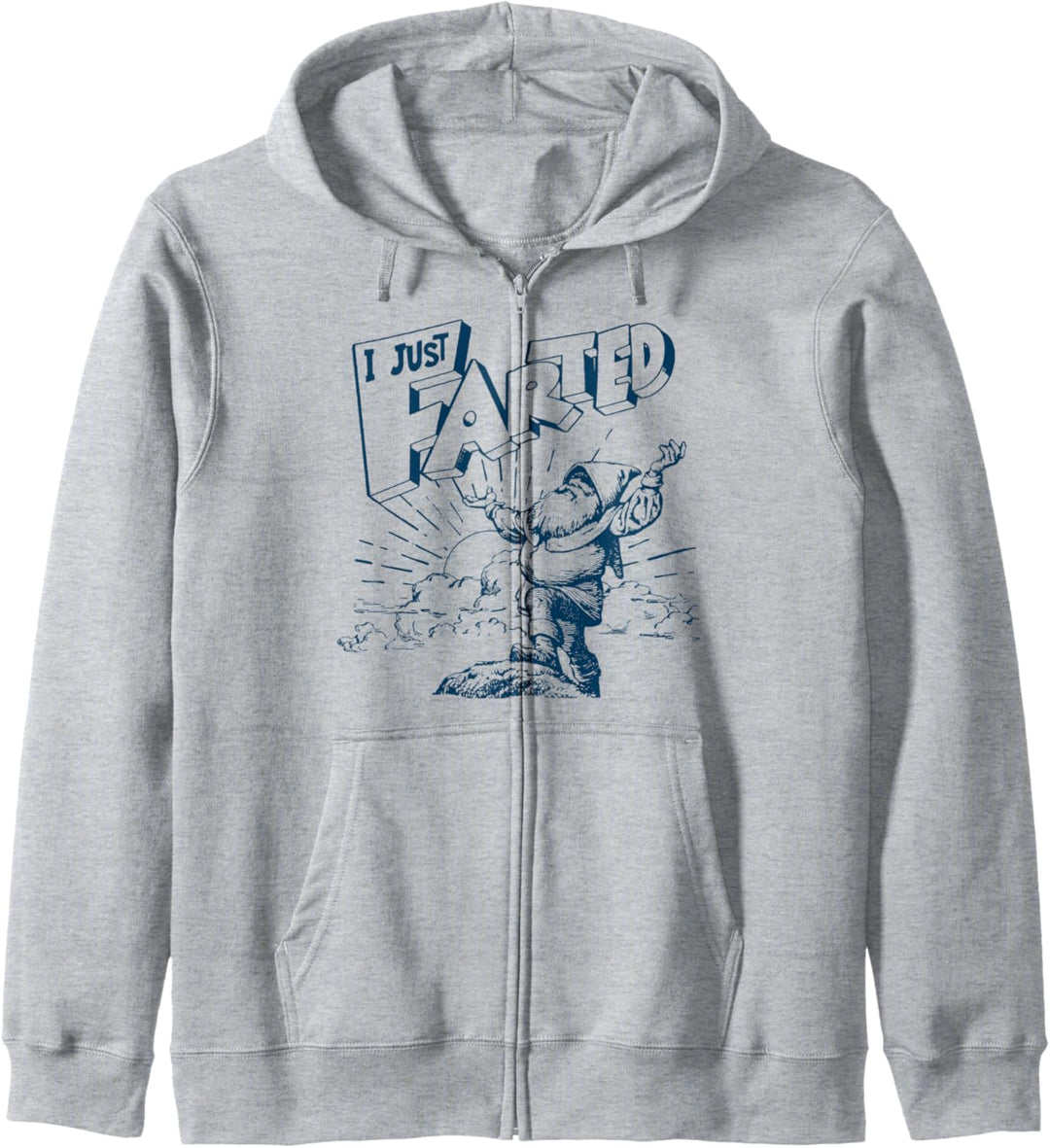 I Just Farted Funny Gnome Fathers Day Retro Kapuzenjacke