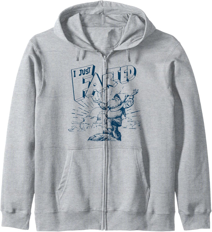 I Just Farted Funny Gnome Fathers Day Retro Kapuzenjacke