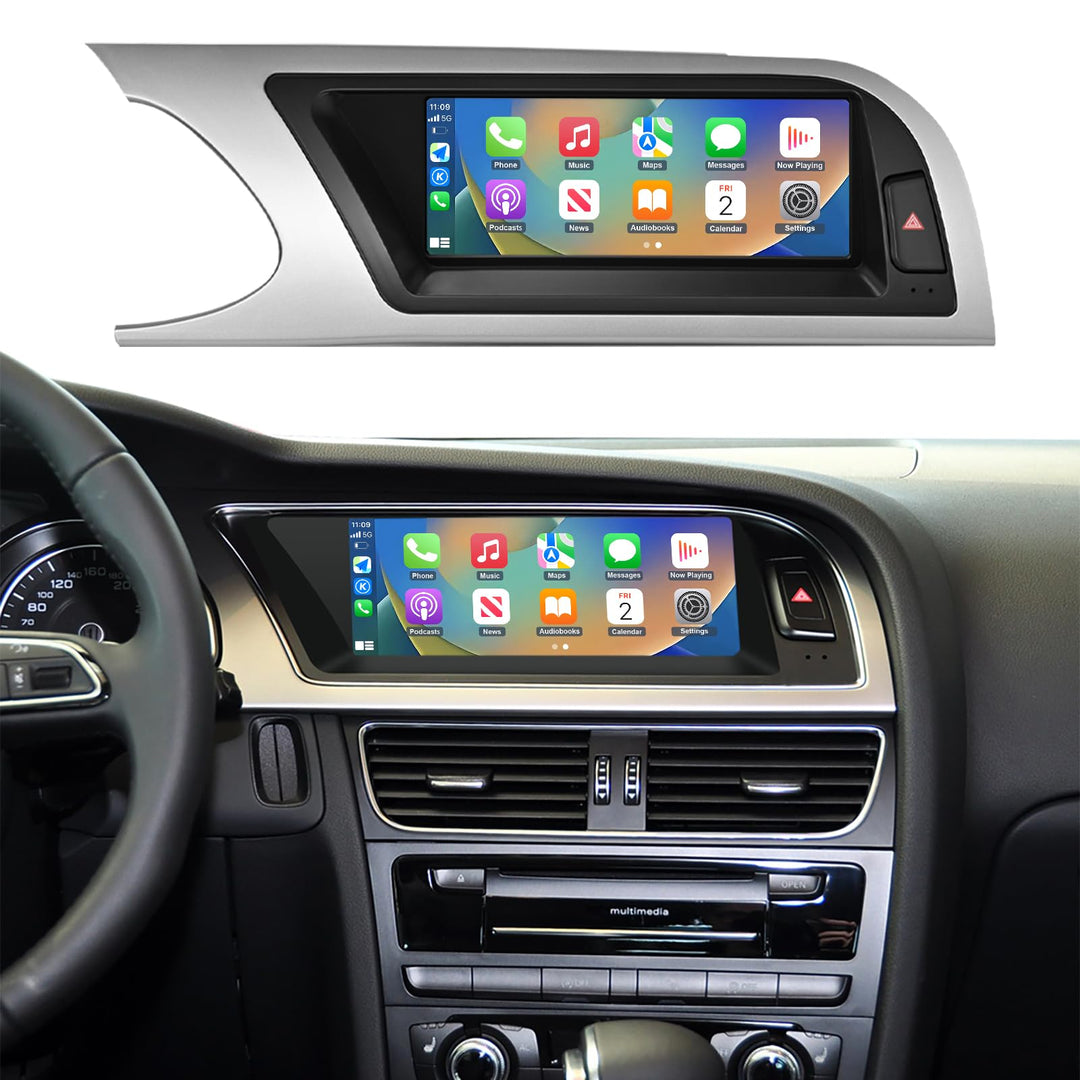 Road Top 8,9 Zoll Autoradio Drahtlos CarPlay Touchscreen für Audi A5 2009-2015 Jahr mit 3GMMI, Autor