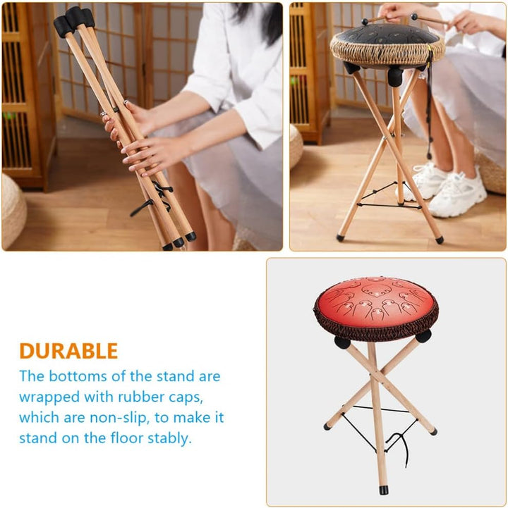 Alipis Trommelbasis Halterung Für Zungentrommel Drum-pad-ständer Zungentrommelhalter Für Boden Dreib