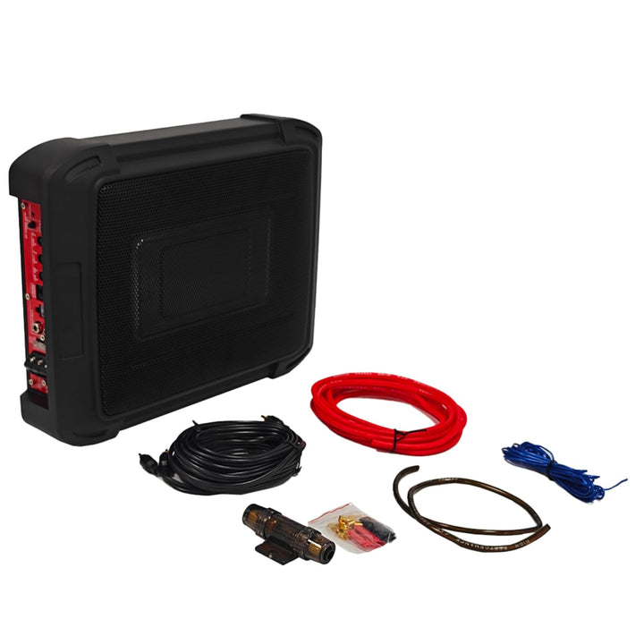 Ultraflacher Auto-Subwoofer, geeignet für Auto/Truck, mit integriertem Verstärker, unter den Sitzen
