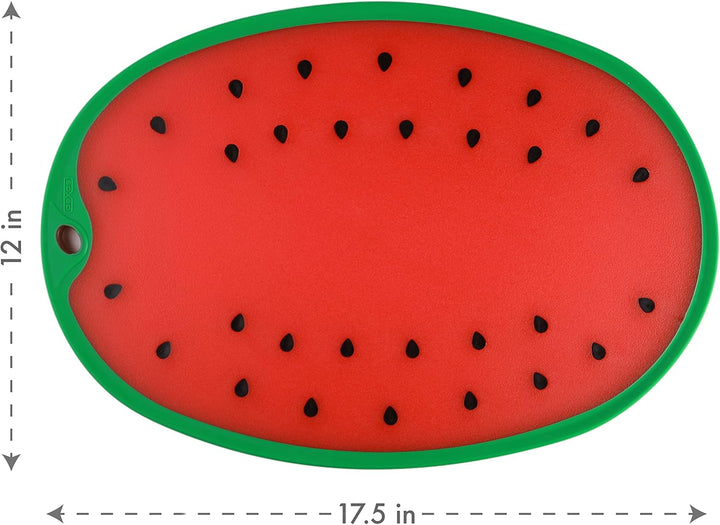 Dexas Wassermelonen-Schneidebrett/Servierbrett in Wassermelonenform, Wassermelone