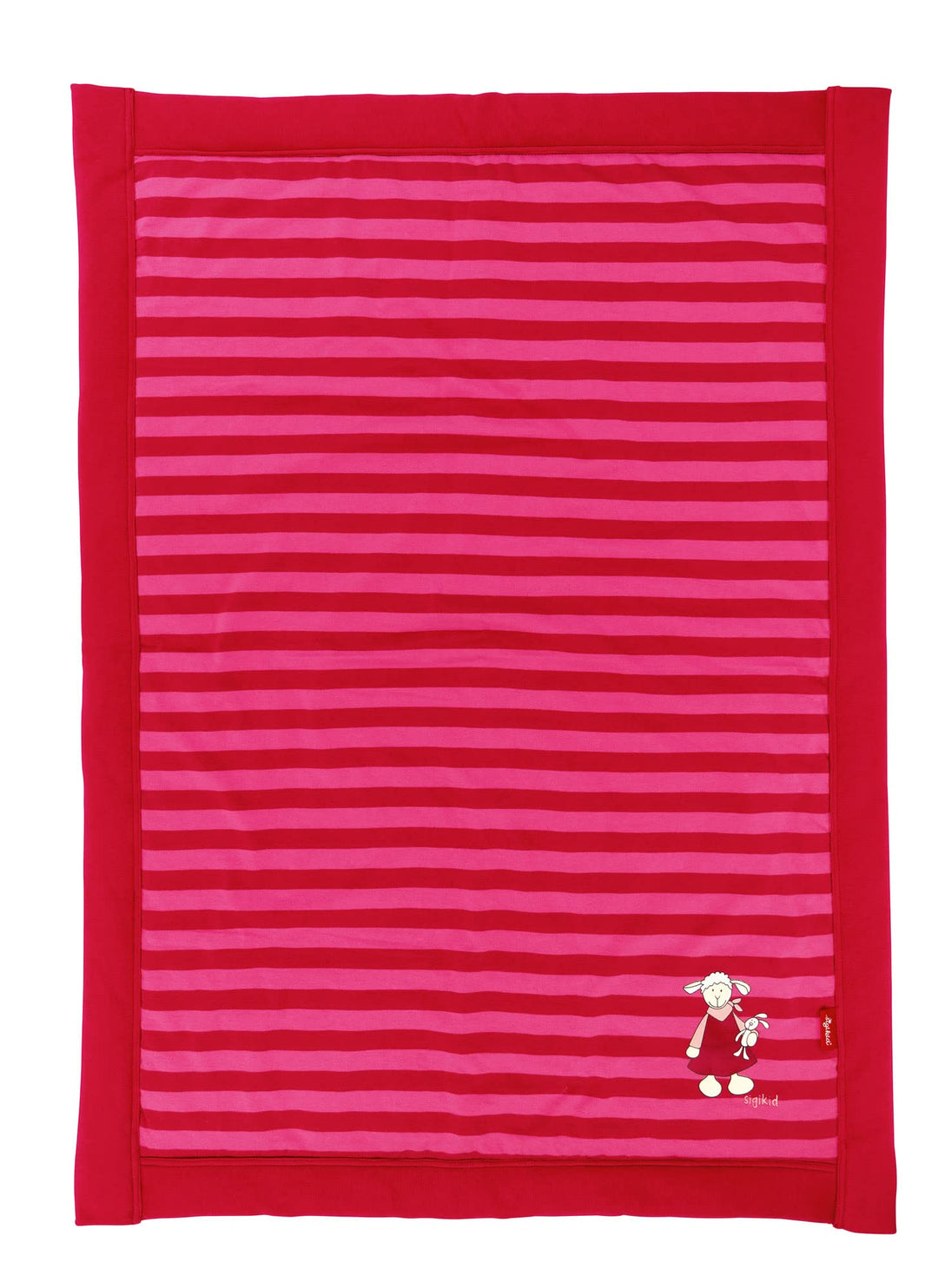 Sigikid Babydecke Schäfchen Schnuggi, Spiel- und Krabbeldecke aus Baumwoll-Jersey mit weicher Wattie