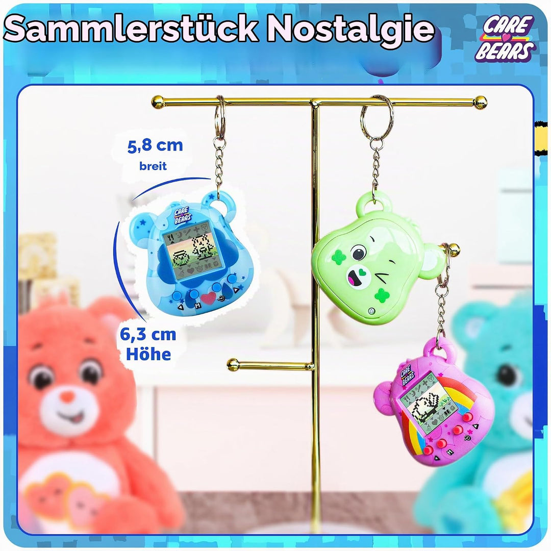 Care Bears Digital Pet - Grumpy Bear Cyber Pet with Care Features, 1.4” Inch Screen, Handheld Intera