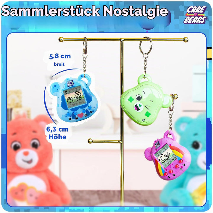 Care Bears Digital Pet - Grumpy Bear Cyber Pet with Care Features, 1.4” Inch Screen, Handheld Intera