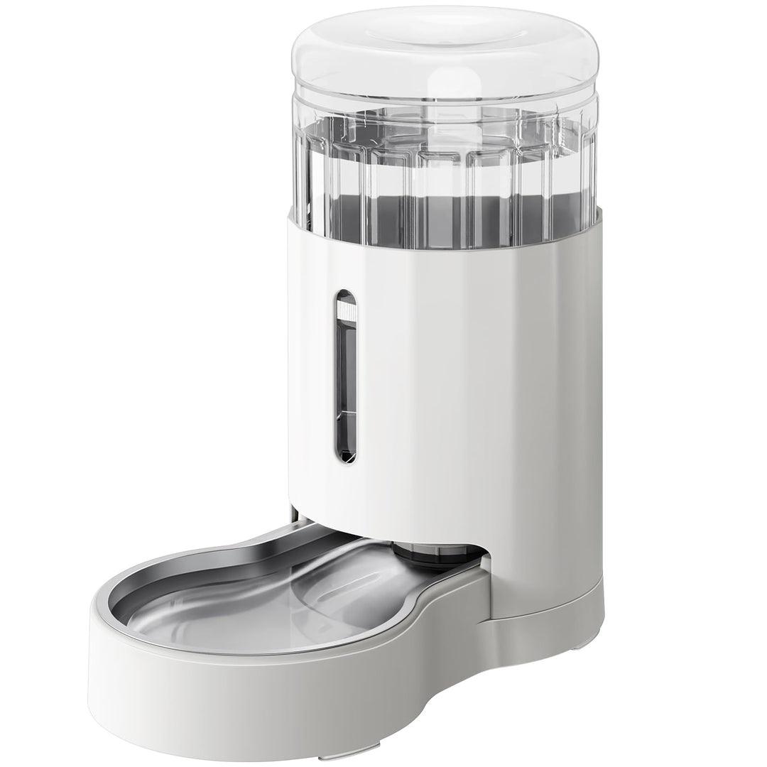 JUNSPOW Haustier-Wasserspender, 6L Schwerkraft grosse Kapazität Edelstahl-Wasserspender, 100% BPA-fr