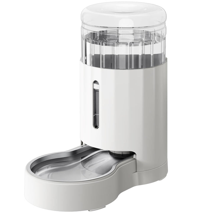JUNSPOW Haustier-Wasserspender, 6L Schwerkraft grosse Kapazität Edelstahl-Wasserspender, 100% BPA-fr