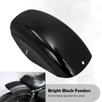 HDBUBALUS Motorrad Hintere Kotflügel 7" Flat Fender Kurz Schutzblech Kompatibel mit Harley Sportster