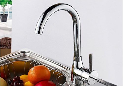 ZXC Moderne Hochdruck Schwanenhals Küchen Armatur Einhebel Mischbatterie Wasserhahn schwenkbar in Ch