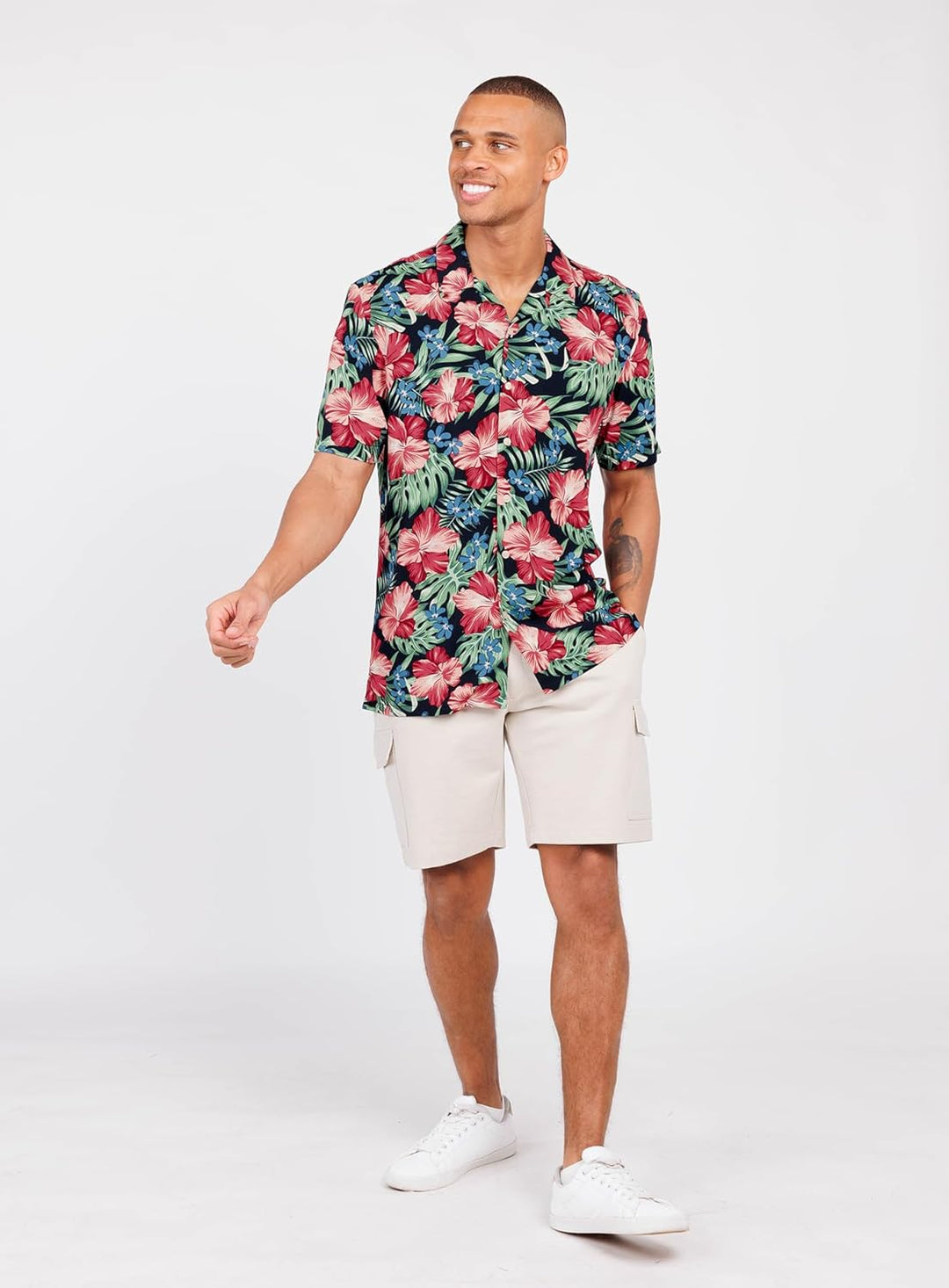 KEY LARGO Herren MSH Curacao Shortsleeve Hemden L Navy (1200), L Navy (1200)