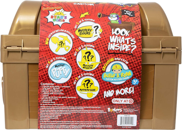 Ryan's World BK00755 Ryans Mega Mystery Treasure Truhe Mega Mystery, Mega Mystery Schatztruhe