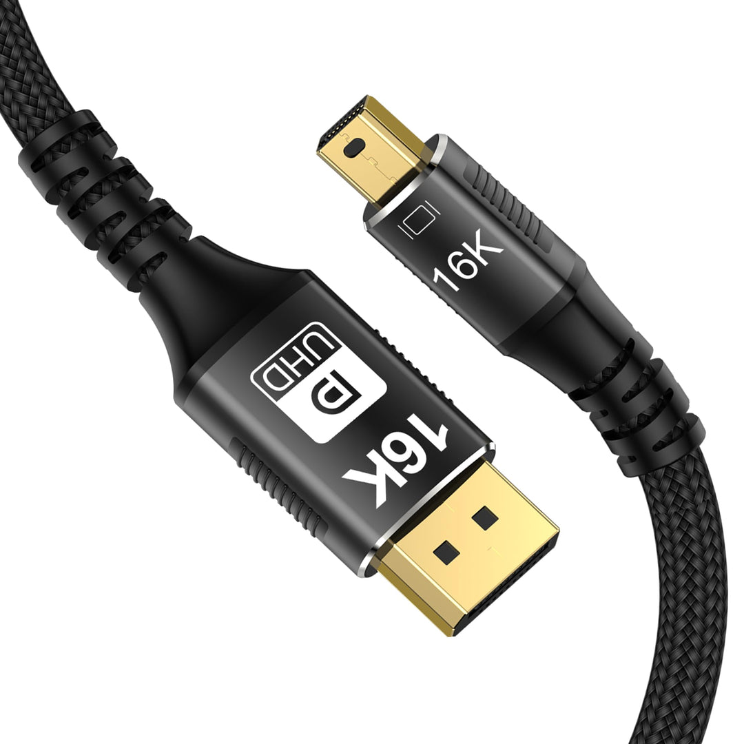 CableDeconn Mini DP zu DisplayPort 16K-Kabel 8K@120Hz 4K@240Hz DisplayPort 2.0 80Gbps Bidirektionale