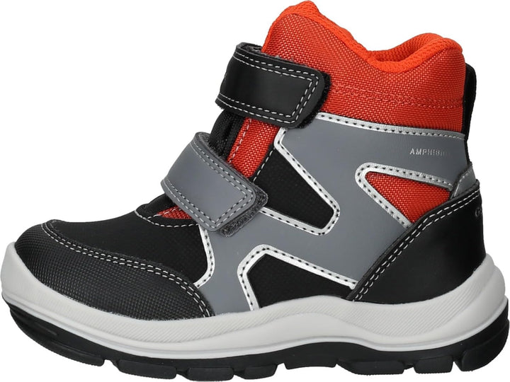 Geox Jungen B Flanfil Boy B ABX Stiefeletten 23 EU Black Orange, 23 EU Black Orange
