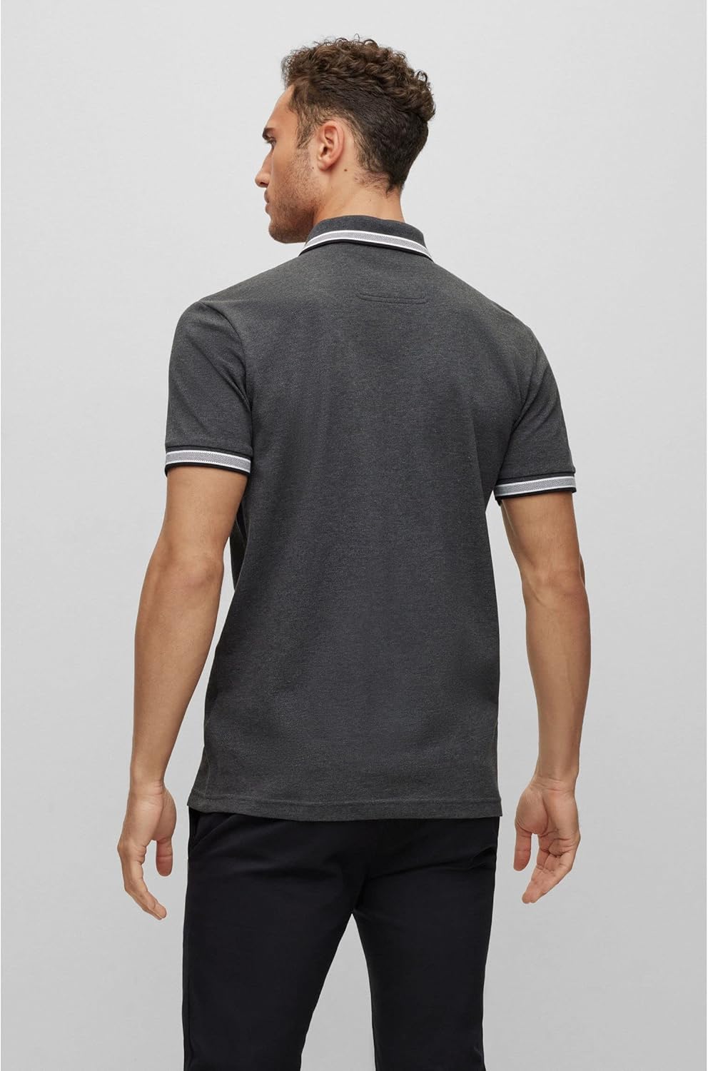 BOSS Herren Paddy Paddy Poloshirt aus Baumwoll-Piqué S Charcoal10, S Charcoal10