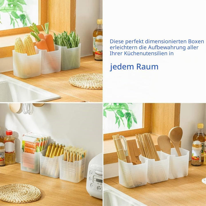 Poeland Kühlschrank-Organizer-Box, Kühlschrank-Seitentür, Aufbewahrungsbehälter, Kunststoff, durchsc