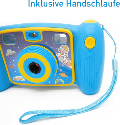 Easypix Kiddypix Galaxy Kinder Digitalkamera, blau, Blau