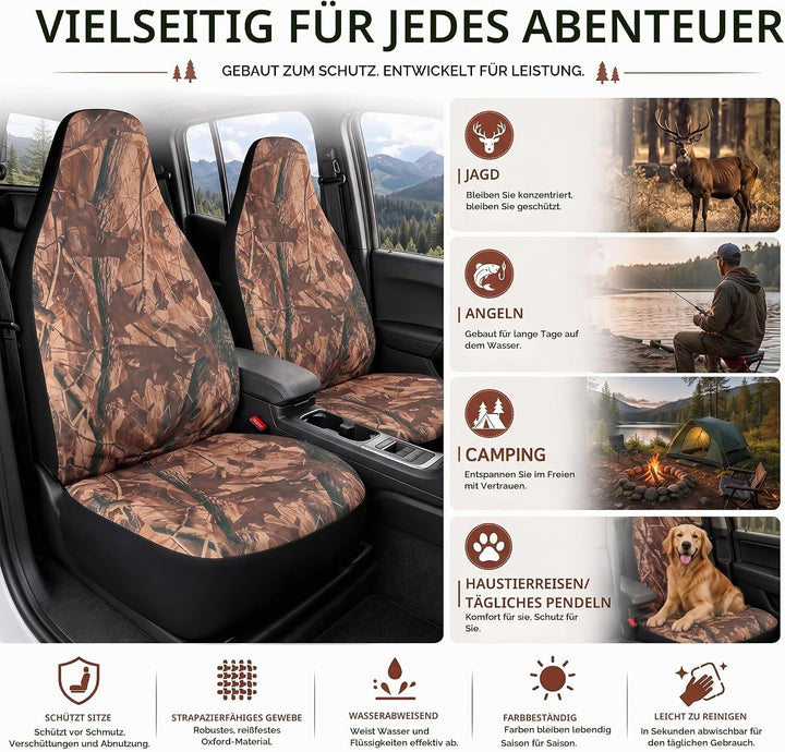TOYOUN Autositzbezüge Vordersitze Wasserdichter Universal 600D Oxford-Gewebe Sitzbezüge Auto Vorders