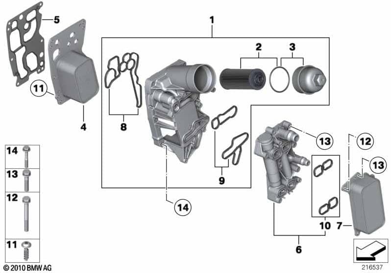 BMW Original Ölfilter-Abdeckkappe Diesel 11428507685