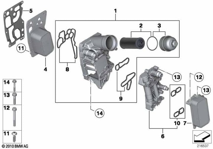 BMW Original Ölfilter-Abdeckkappe Diesel 11428507685