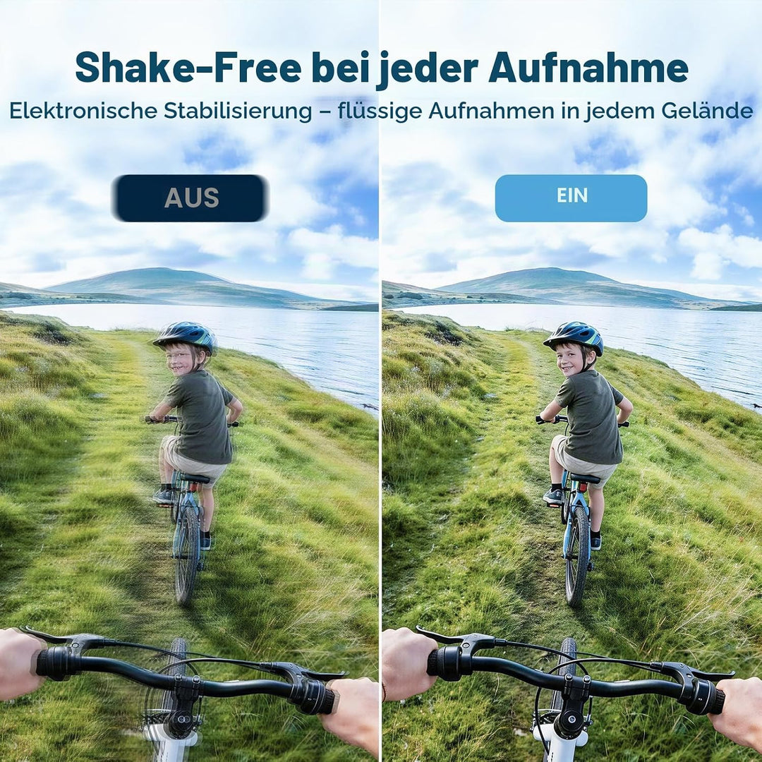 AKASO Action Cam,4K30FPS 20MP WiFi Unterwasserkamera 170°Ultra Weitwinkel Full HD Action Kamera mit
