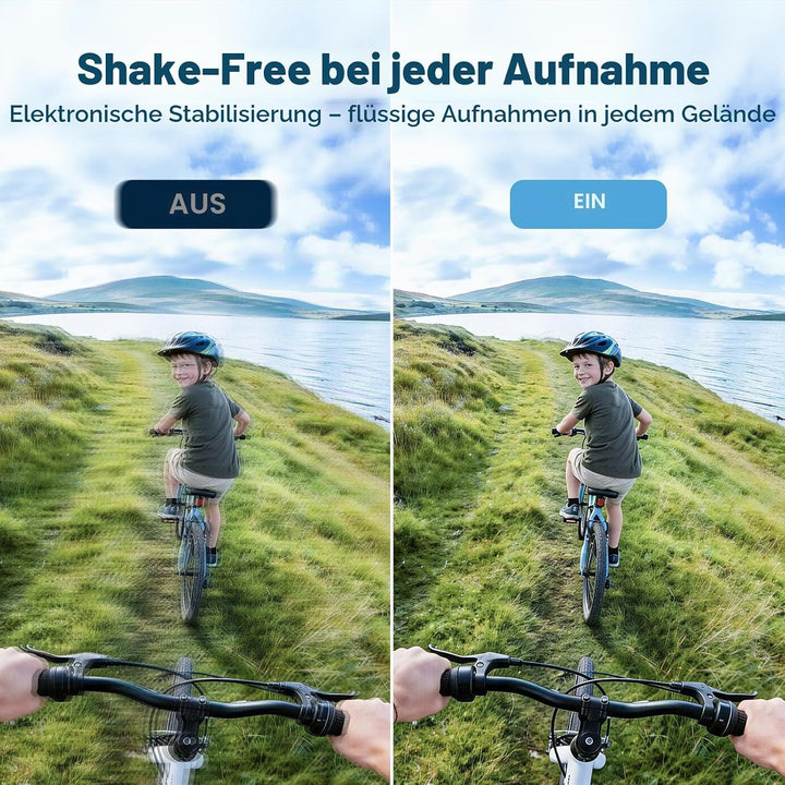 AKASO Action Cam,4K30FPS 20MP WiFi Unterwasserkamera 170°Ultra Weitwinkel Full HD Action Kamera mit