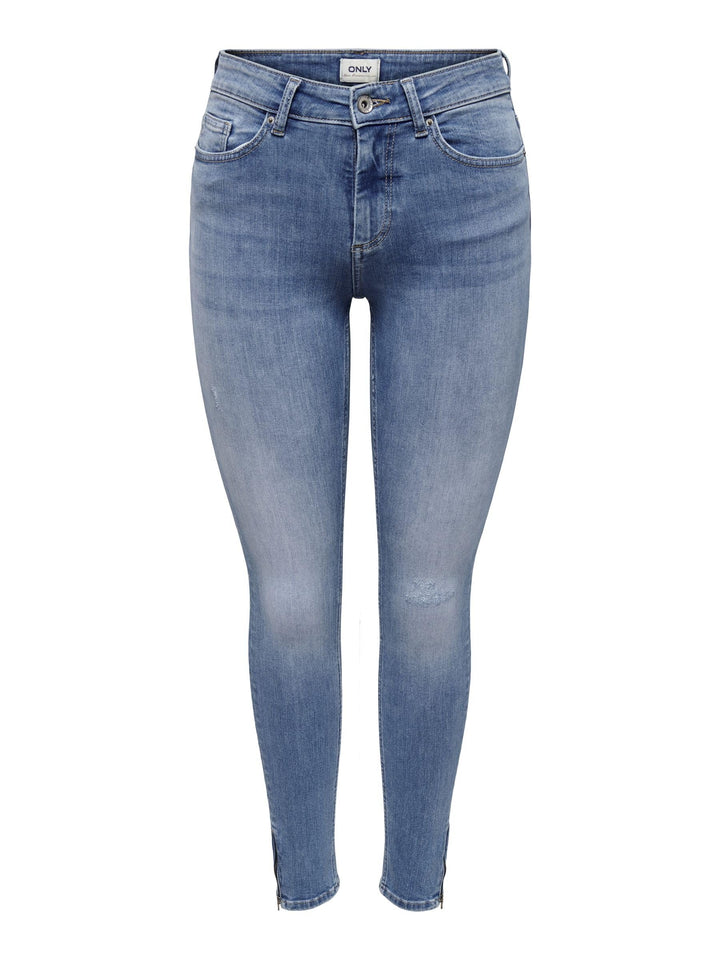 ONLY Female Skinny Jeans ONLBlush Mid Ankle Skinny Fit Jeans XS / 34L Light Medium Blue Denim, XS /