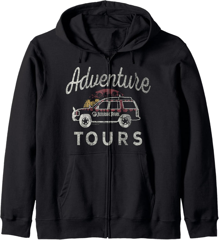 Jurassic Park Adventure Tours Safari Jeep C1 Kapuzenjacke