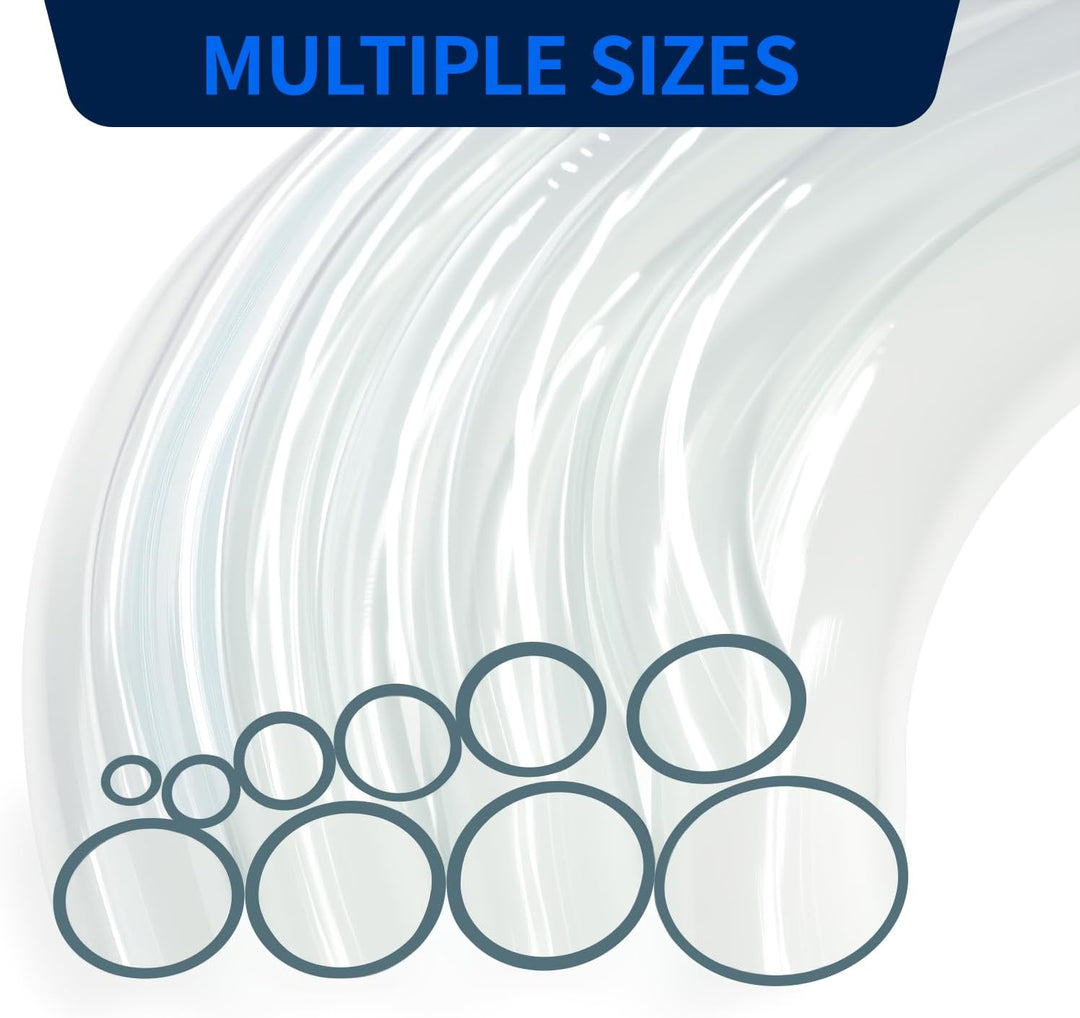 Flexibler PVC-Schlauch 22 x 24 mm, transparenter Kunststoffschlauch 5 Meter, dünnwandiges Rohr mit 1