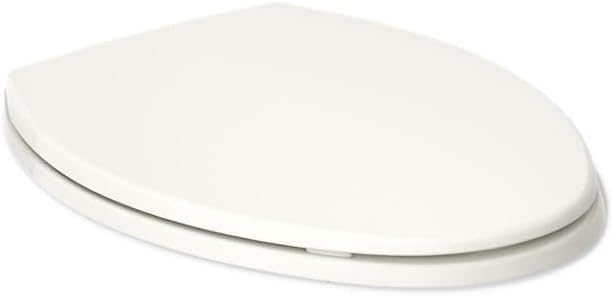 Kohler K-20110-96 Brevia Langer WC-Sitz mit grifffesten Stossfängern, geräuscharmer Sitz, Quick-Atta
