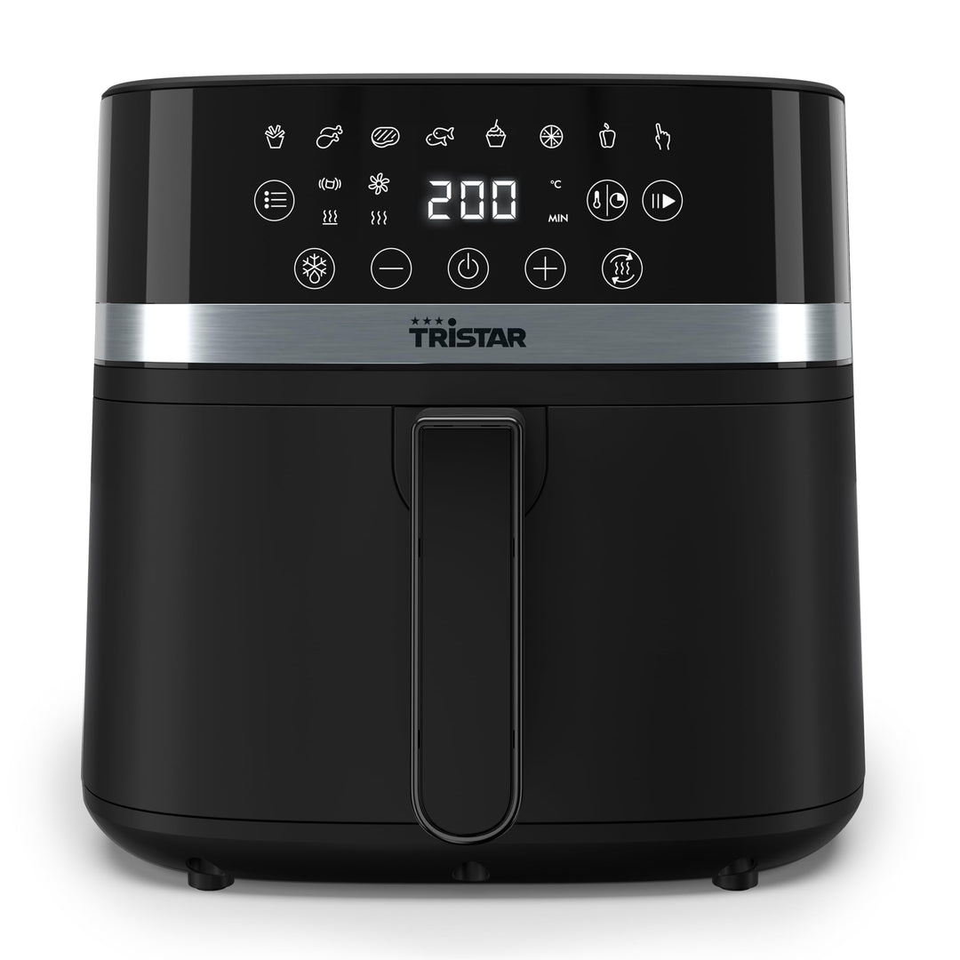 Tristar Digitale Heissluftfritteuse, 6L Kapazität, 8 Programme, LED-Touchscreen, Vorheizen & Shake-E