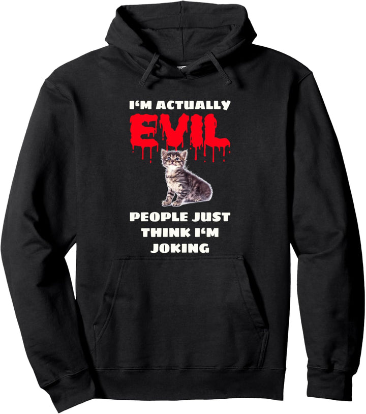 Böses Kätzchen Lustiges Meme Pullover Hoodie