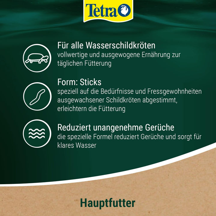Tetra ReptoMin Sticks Schildkröten-Futter - ausgewogenes Hauptfutter für ausgewachsene Wasserschildk