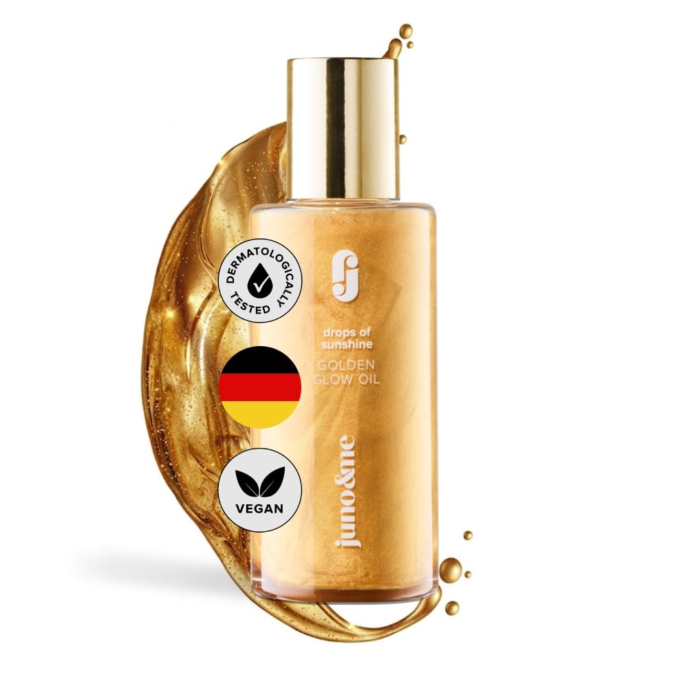juno & me – Golden Glow Oil: beruhigt & regeneriert sonnenstrapazierte Haut - Aftersun - Sommer-Glow