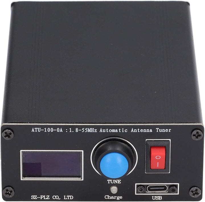 ATU-100 1,8–55 MHz Antennentuner, Automatischer 100-W-Mini-Antennentuner mit 0,96-Zoll-OLED-Display,