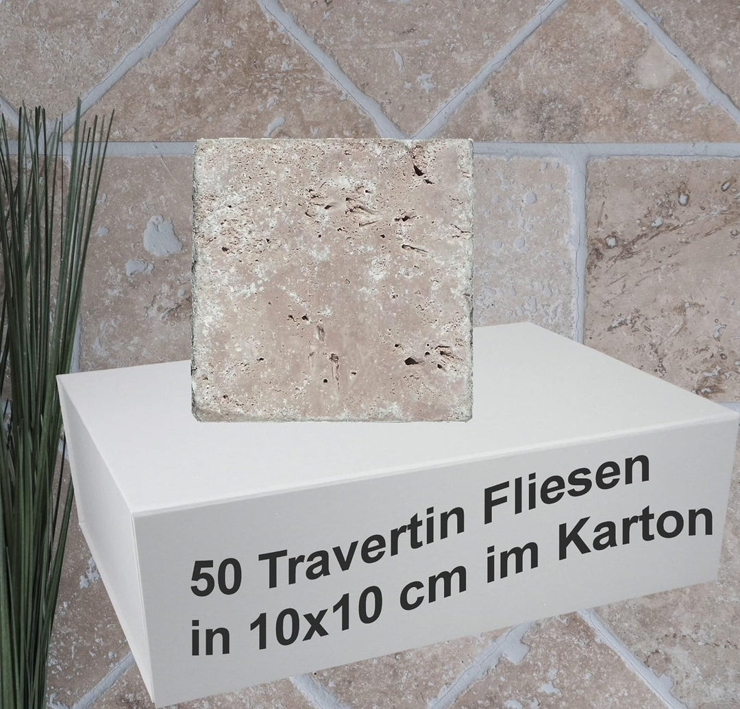 Fliese Travertin Naturstein beige Fliese Chiaro Antique für BODEN WAND BAD WC DUSCHE KÜCHE FLIESENSP
