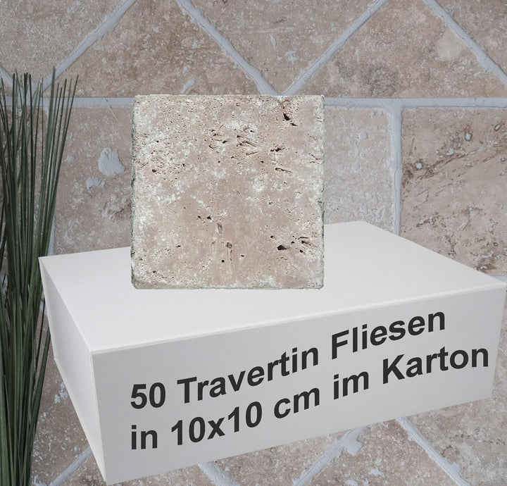 Fliese Travertin Naturstein beige Fliese Chiaro Antique für BODEN WAND BAD WC DUSCHE KÜCHE FLIESENSP