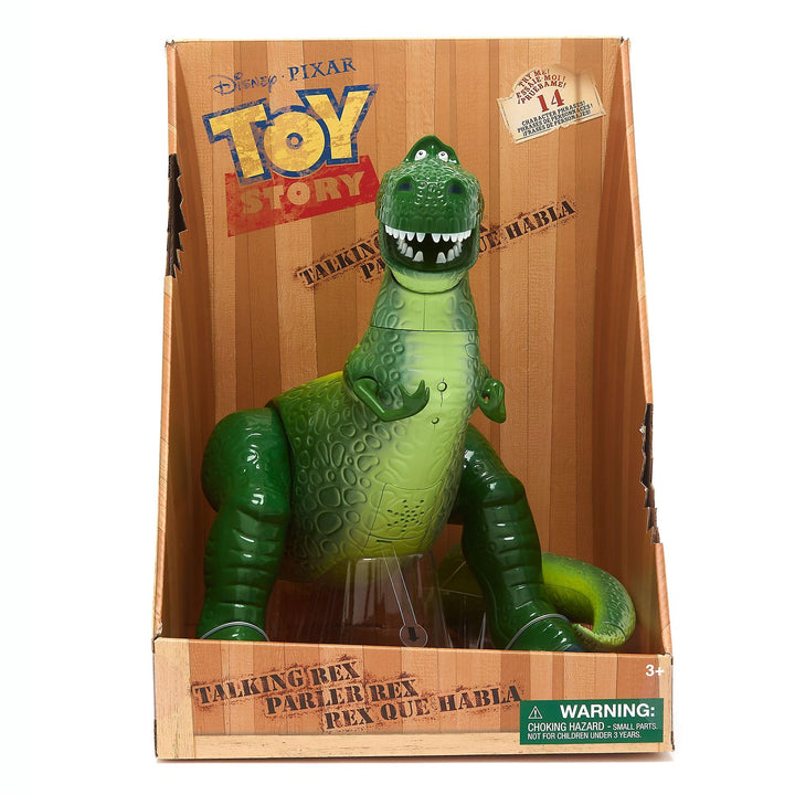 Disney Store Official - Pixars Toy Story - Rex - Interaktive sprechende Actionfigur - 34 cm/13" - T-