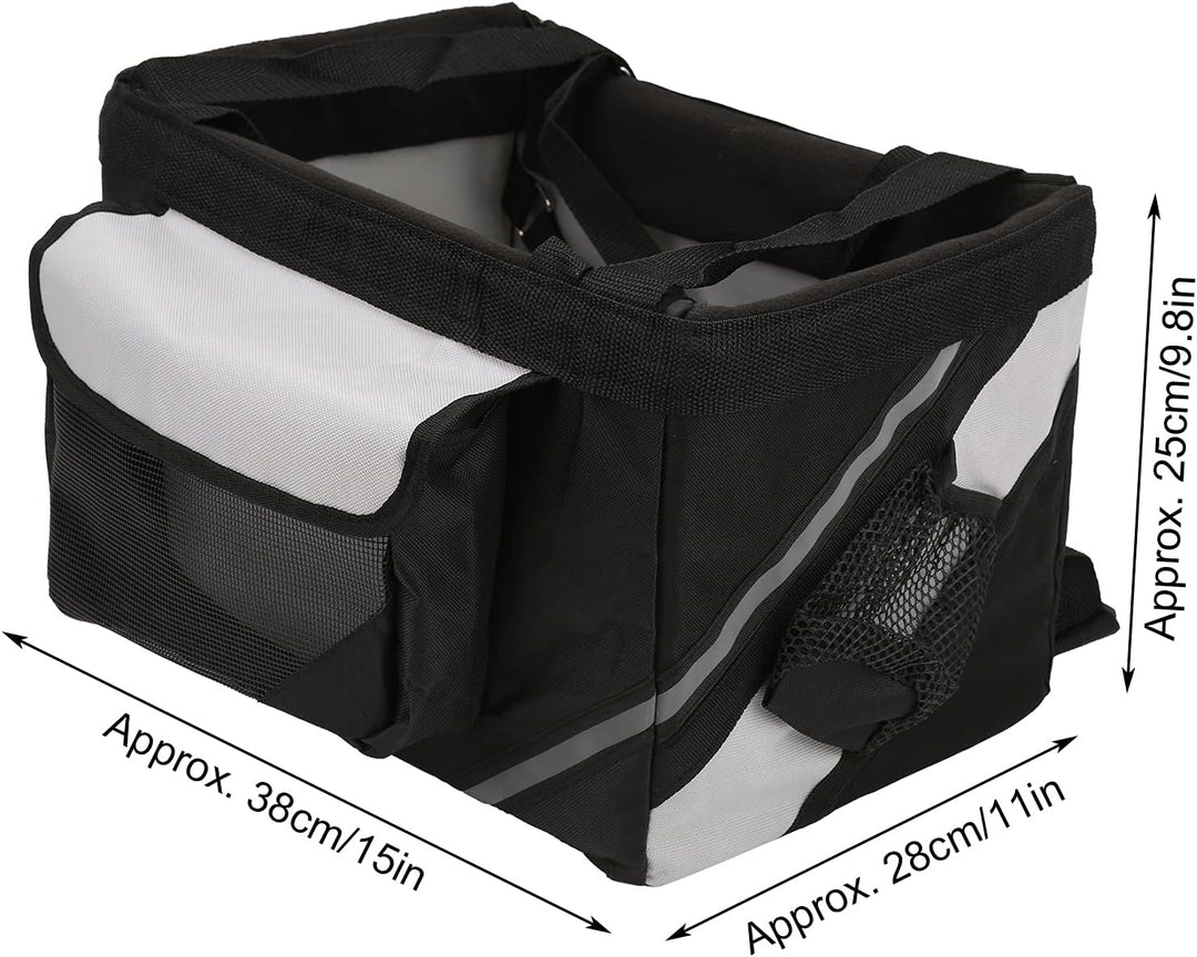 Semiter Hundekorb für Fahrrad, Schnellspanner Lenkeradapter Hundefahrradtasche für draussen für Katz