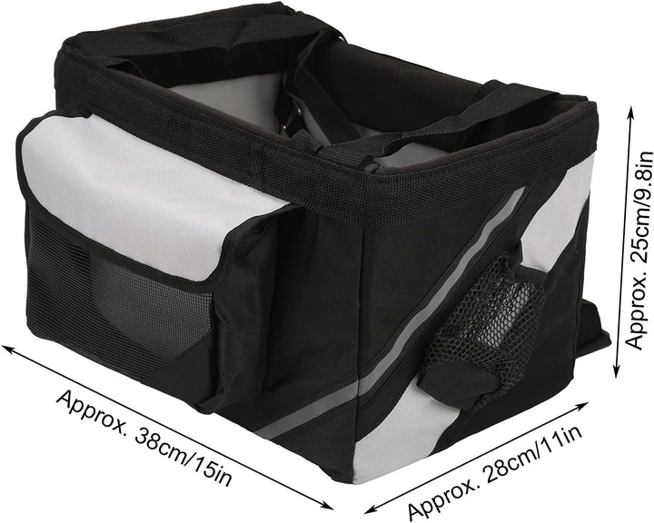 Semiter Hundekorb für Fahrrad, Schnellspanner Lenkeradapter Hundefahrradtasche für draussen für Katz