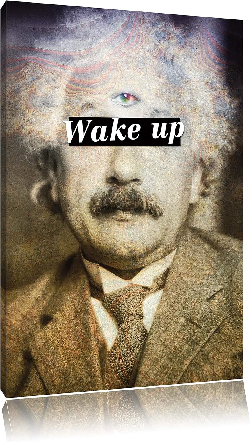 Einsteins third eye Leinwandbild Bild auf Leinwand, XXL riesige Bilder fertig gerahmt mit Keilrahmen
