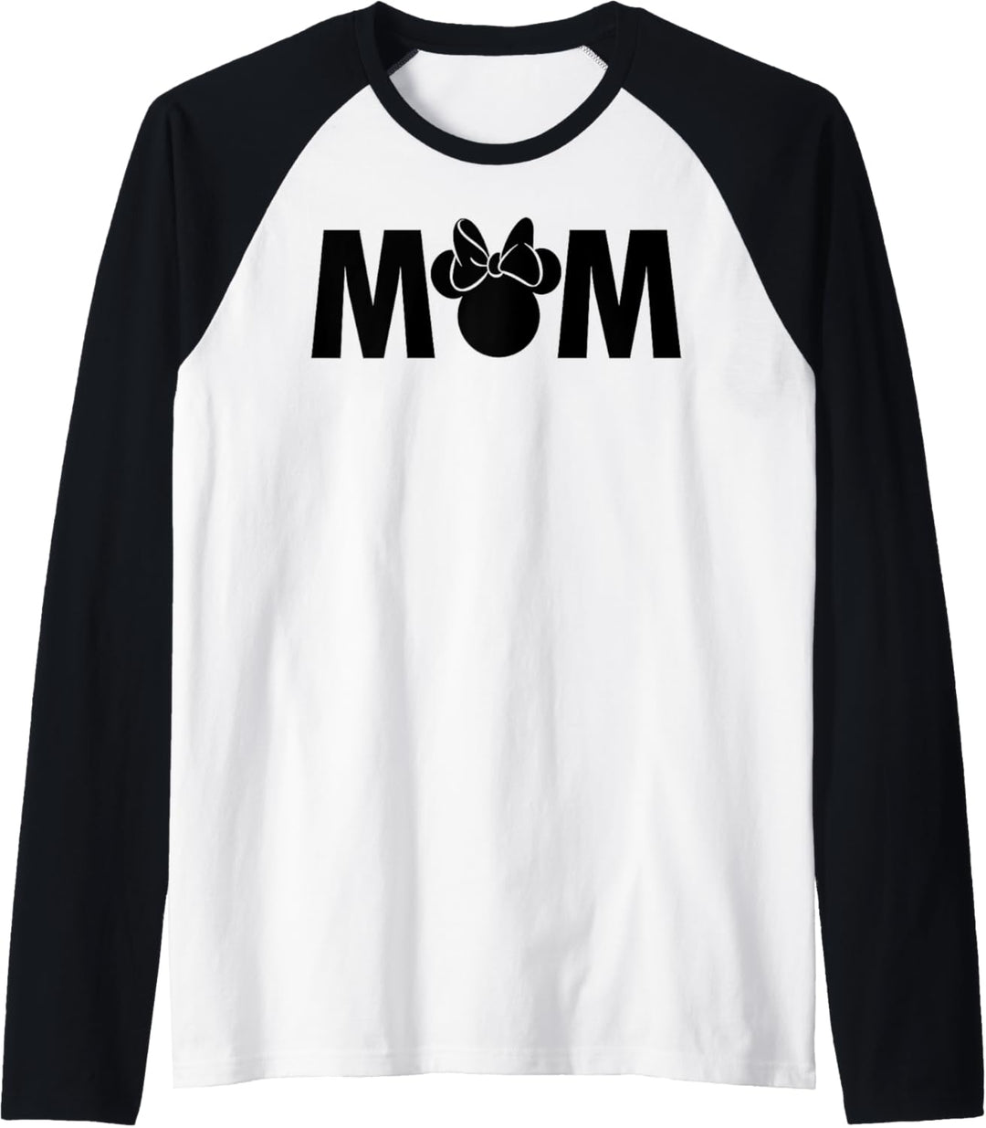 Disney Mickey And Friends Minnie Mom Text Raglan