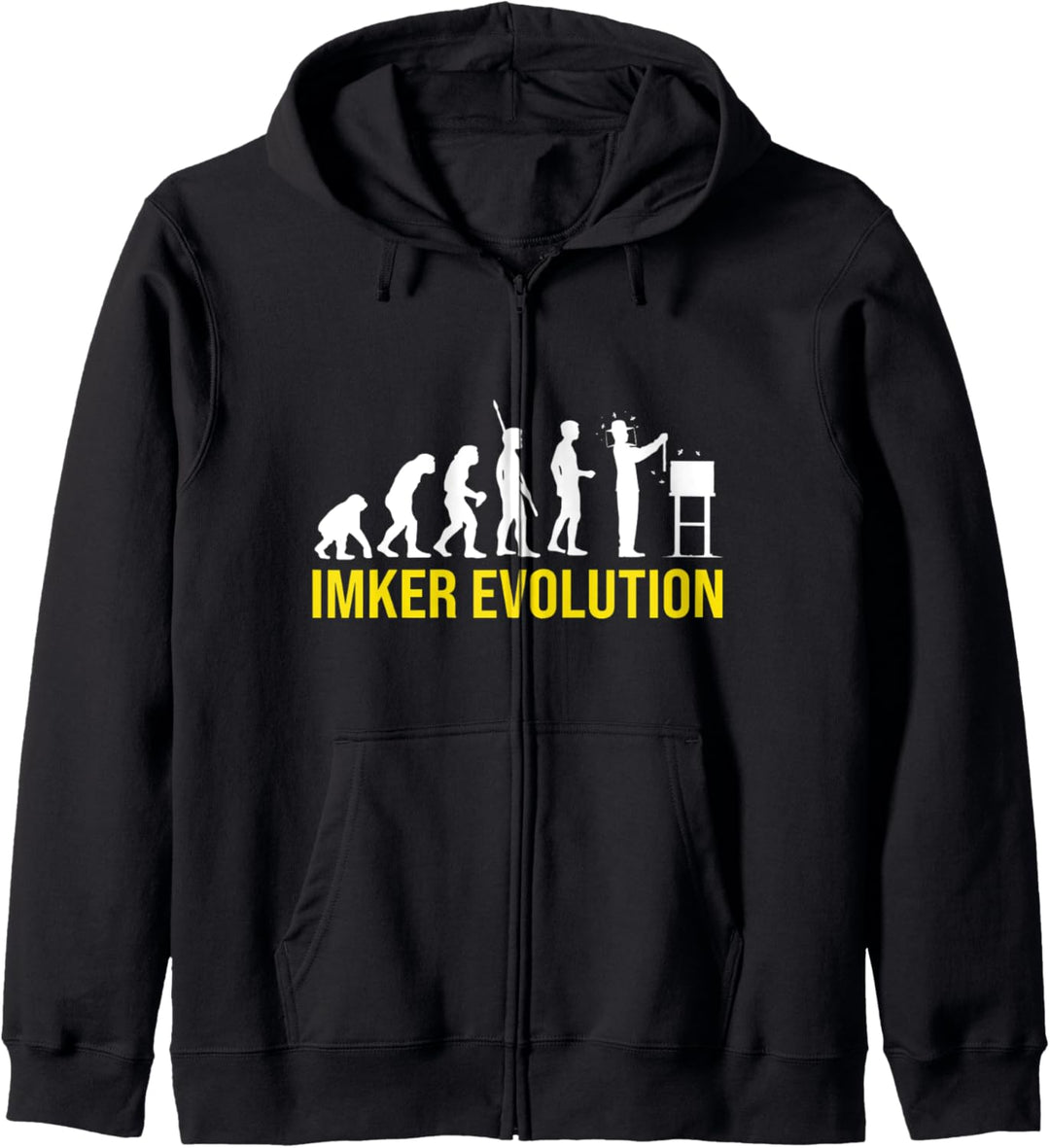 Imker Lustig Imker Evolution Kapuzenjacke