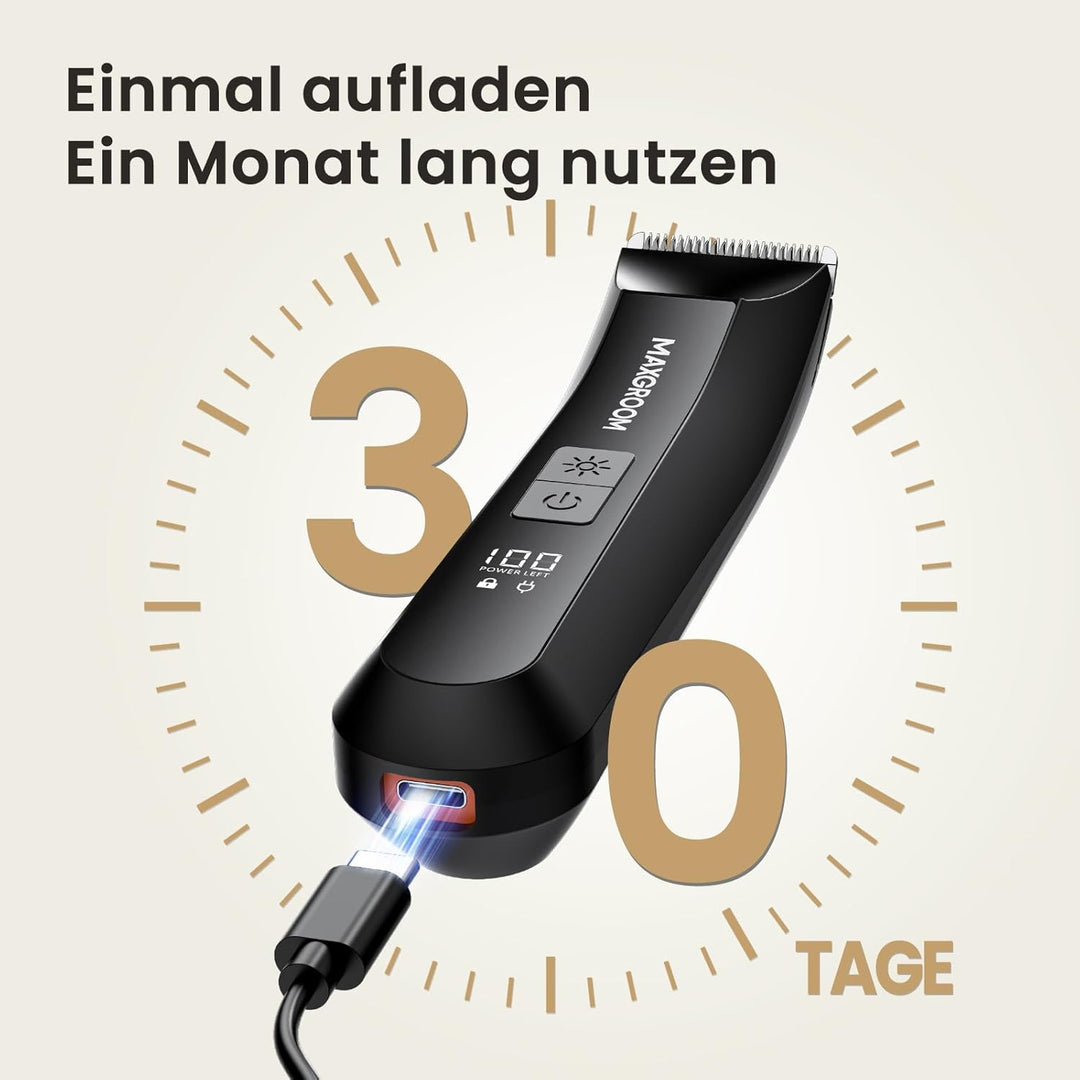 Intimrasierer Mann,MAXGROOM 3 IN 1 Rasierer Herren Elektrisch für Intimbereich,IPX7 Body Trimmer Her