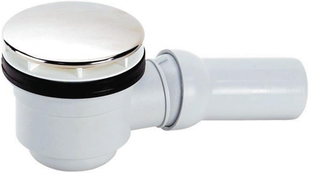 AquaSu Ablaufgarnitur für superflache Brausewanne | Für Duschwannen mit 90 mm Ablaufloch | Badewanne
