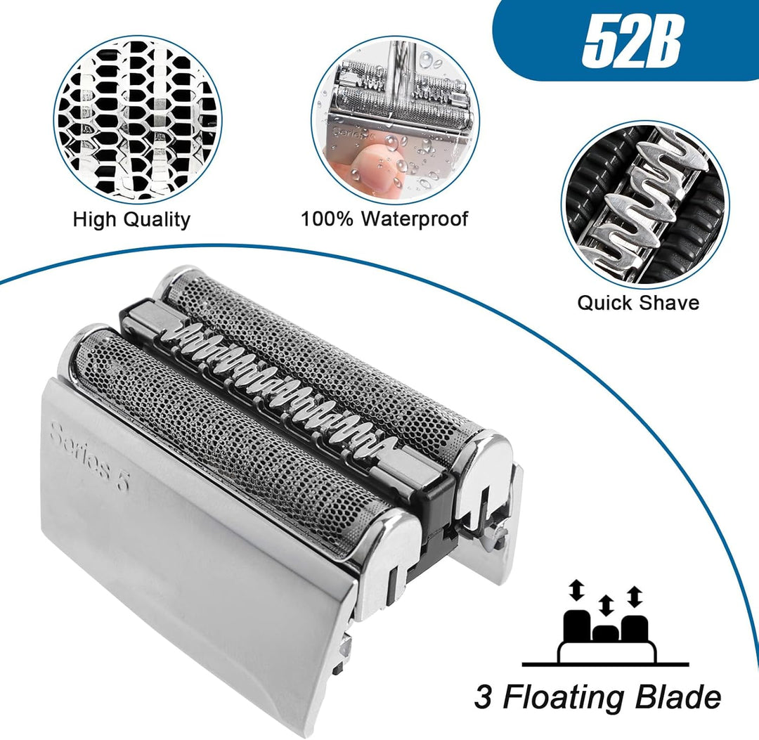 Series 5 Scherkopf für Br*un, Elektrischer 52S Series 5 Rasierkopf S5 Scherkopf Ersatzrasierkopf Ras